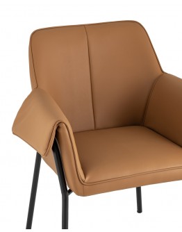 Кресло Stool Group Бесс экокожа коричневая FDC9469 Brown 270 -28