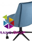 Поворотное кресло Stool Group Сиана велюр синий CIAN BLUE