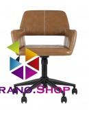 Поворотное кресло Stool Group Филиус экокожа коричневая FILIUS