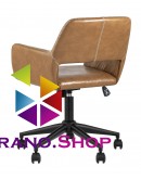 Поворотное кресло Stool Group Филиус экокожа коричневая FILIUS