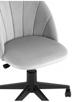Поворотное кресло Stool Group Логан велюр светло-серый AV 253 PL-Cs