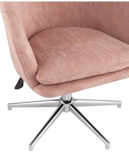 Поворотное кресло Stool Group Харис регулируемое замша пыльно-розовый HARRIS HY-78