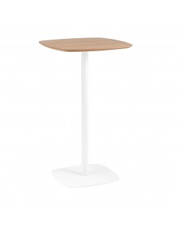 Барный стол Stool Group Form 60*60 светлое дерево/белый УТ000036019