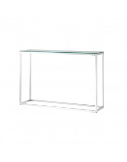 Консоль Stool Group ТАУН 115х30 прозрачное стекло сталь серебро ECST-022