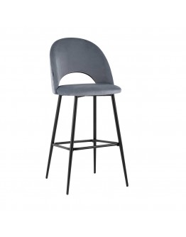 Барный стул Stool Group Меган велюр серый AV 415-H14-08(B)