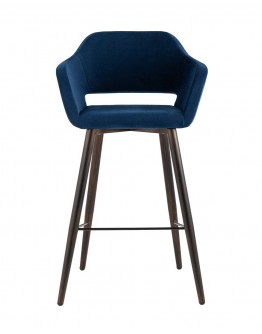 Барный стул Stool Group Саймон велюр тёмно-синий fb-saimon-b-awd-vl-26