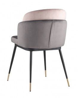 Кухонный стул Stool Group Пенелопа вельвет темно-серый+розовый FDC8054 FUT-81 + FUT-64