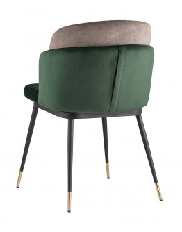 Кухонный стул Stool Group Пенелопа вельвет зеленый+коричневый FDC8054 FUT-73 + FUT-54