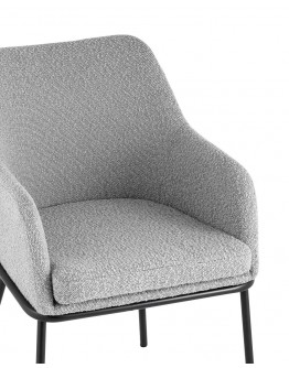 Кухонный стул с подлокотниками Stool Group Кози ткань букле серый AV 318-L04-08