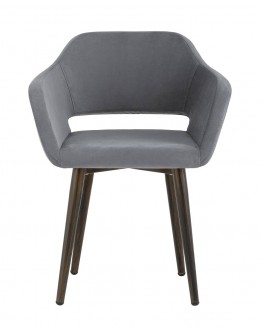 Кухонный стул с подлокотниками Stool Group Саймон велюр тёмно-серый fb-saimon-awd-vl-32