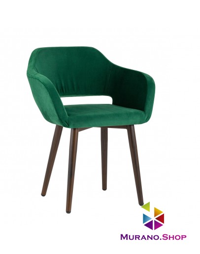 Кухонный стул с подлокотниками Stool Group Саймон велюр тёмно-зелёный fb-saimon-awd-vl-33