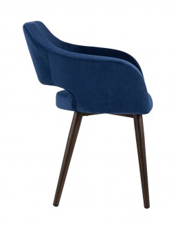 Кухонный стул с подлокотниками Stool Group Саймон велюр тёмно-синий fb-saimon-awd-vl-26
