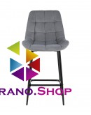 Полубарный стул Stool Group Флекс велюр серый AV 405-N25-08(PP)