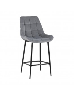 Полубарный стул Stool Group Флекс велюр велютто серый AV 405-V12-08 (PP)
