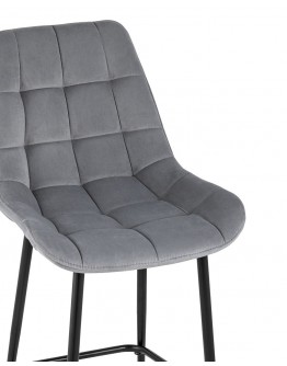 Полубарный стул Stool Group Флекс велюр велютто серый AV 405-V12-08 (PP)