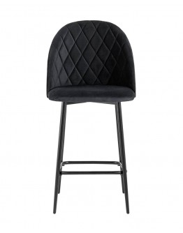 Полубарный стул Stool Group Марсель велюр черный AV 408-H75-08(PP)