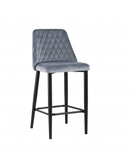 Полубарный стул Stool Group Диего велюр серый AV 427-H14-08(PP)