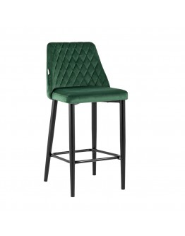 Полубарный стул Stool Group Диего велюр зелёный AV 427-H30-08(PP)