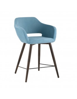 Полубарный стул Stool Group Саймон велюр пыльно-голубой fb-saimon-plb-awd-vl-47