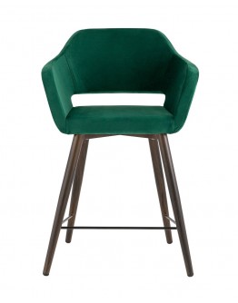 Полубарный стул Stool Group Саймон велюр тёмно-зелёный fb-saimon-plb-awd-vl-33