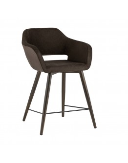 Полубарный стул Stool Group Саймон велюр тёмно-коричневый fb-saimon-plb-awd-vl-24