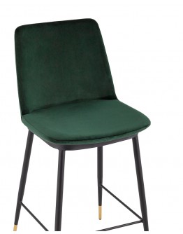 Полубарный стул Stool Group Мелисса велюр зеленый FDC9055C GREEN FUT-73