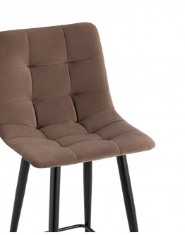 Полубарный стул Stool Group Джанго велюр коричневый vd-django-b12
