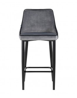 Полубарный стул Stool Group Коби велюр серый AV 434-H15/75-08(PP)