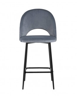 Полубарный стул Stool Group Меган велюр серый AV 415-H14-08(PP)