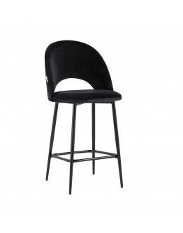 Полубарный стул Stool Group Меган велюр черный AV 415-H75-08(PP)