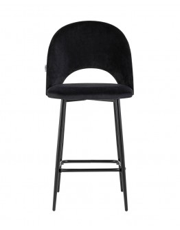 Полубарный стул Stool Group Меган велюр черный AV 415-H75-08(PP)